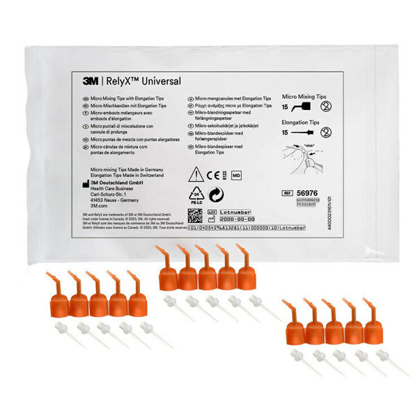 3M ESPE 56976 RelyX Universal Micro Dental Mixing Tips with Elongation Tips 15/Pk 3M ESPE 56976 RelyX Universal Micro Dental Mixing Tips with Elongation Tips 15/Pk